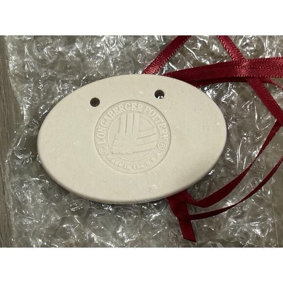 Longaberger Happy Easter Basket Tie-On Pottery NEW Roses Floral - Picture 3 of 3